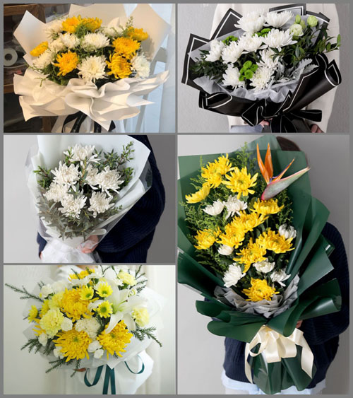 河南开封龙亭区杏花营镇白事花束代送